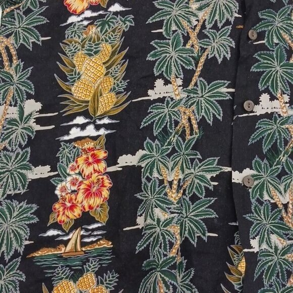 Pineapple Connection Hawaiian Shirt Tropical Print Button Down Mens Size XL - Picture 2 of 4